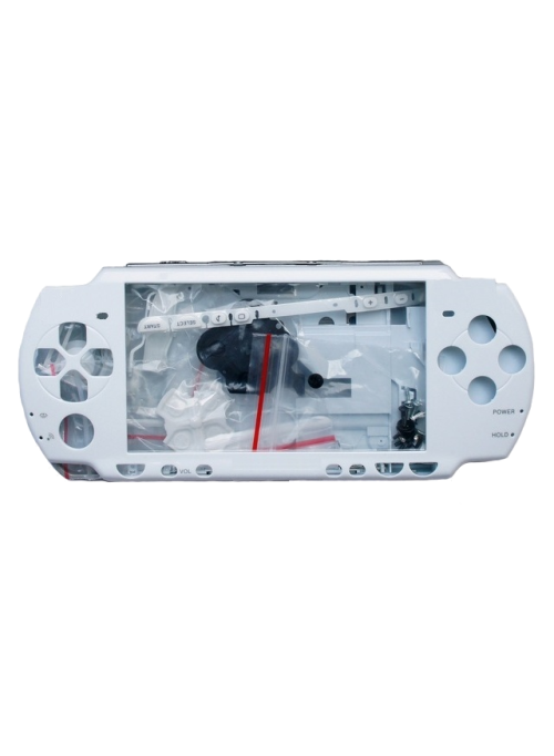 Корпус PSP Slim 2000 в сборе + кнопки (белый) (PSP)